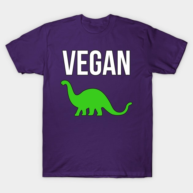 Vegan Dinosaur T-Shirt by charlescheshire